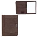 Zippered Notebook Portfolio: Brown